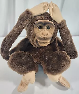 Vintage Squeaky 1984 Child’s Playmate Chimp Hand Puppet Monkey Chimpanzee Plush  • $29.90