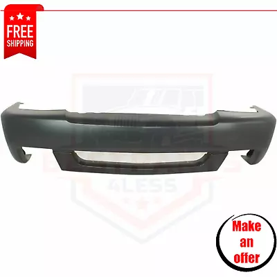 Front Primed Bumper Cover W/ Fog Lamp Holes For 2003-2007 Chevy Silverado 1500 • $159.99