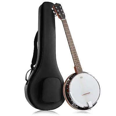 6-String Banjo Guitar With Closed Solid Back Resonator And 24 Brackets • $159.99