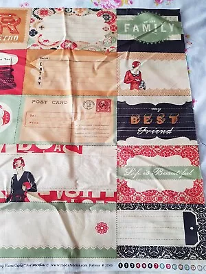 Quilting Fabric Labels Retro Style. Post Card Style.  • £10