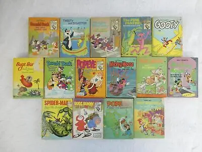 Lot Of 15 BIG LITTLE BOOKS Spider-Man Bugs Bunny Mickey Mouse Pink Panther • $59.95