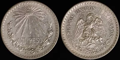 1922 Mexico ESTADOS UNIDOS MEXICANOS Peso KM# 455 • $0.01