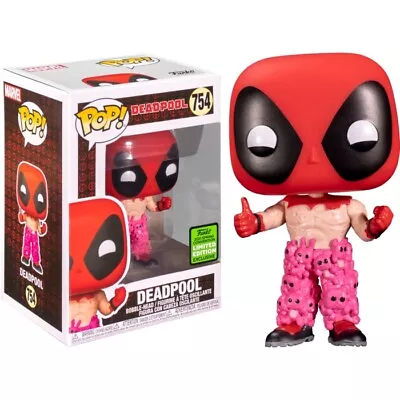 Deadpool With Teddy Belt ECCC 2021 #754 - New Funko POP! Vinyl Figure (RS) • $30.49