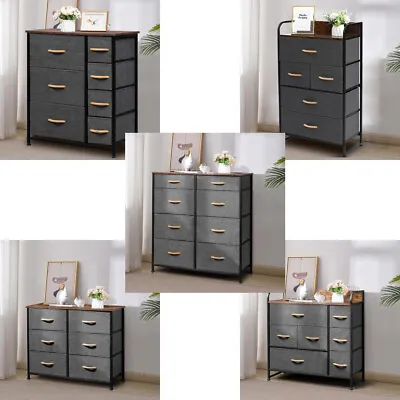 £46.99 • Buy 5/6/7/8 Drawers Chest Of Drawers Bedroom Storage Cabinet Fabric Organizer Unit