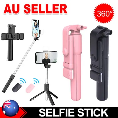$16.95 • Buy Bluetooth Selfie Stick Tripod Wireless Rotating Remote For IPhone Mobile Phone