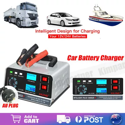 400W 40A 12V/24V Car  Automatic Battery Charger Smart Pulse Repair Trickle • $45.59