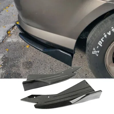 For Volvo S60 S90 Rear Bumper Lip Spoiler Splitter Diffuser Carbon Fiber • $42.75