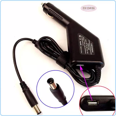 Notebook DC Power Adapter Car Charger +USB For Dell Vostro 3300 3350 3400 3450 • $32.95