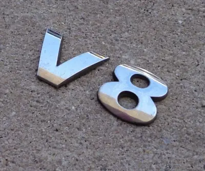 Volkswagen V8 Emblem Letters Badge Decal Logo Symbol Touareg OEM Factory Genuine • $13.59