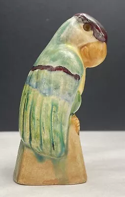 Vintage Ceramic Made In Brazil Bird Parrot Parakeet Tropical Figurine Aqua  • $9.99