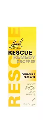 Bach Rescue Remedy Dropper-Comfort & Reassure Stress Relieve-Vegan Formula 10ml • £22