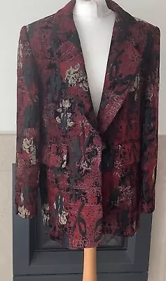 Claiborne Tapestry Jacket Blazer Lined 46 UK20 • £14.99