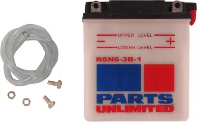 Parts Unlimited 6V Conventional Battery Y6N6-3B-1 #R6N6-3B-1 • $22.76