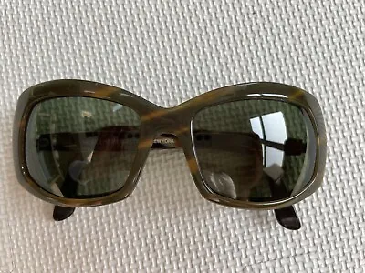 MORGENTHAL FREDERICS Carmen Sunglasses Frame 56-20 France Brown Ivory • $35