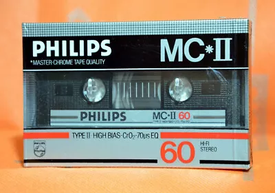 PHILIPS MC II 60 Belgium 1985 TYPE II Cassette Tape SEALED • $25.99