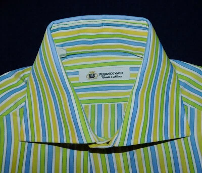 $79.99 • Buy DOMENICO VACCA MULTI COLOR STRIPED SHIRT - 15/38cm. - SHIRTS - DRESS SHIRTS