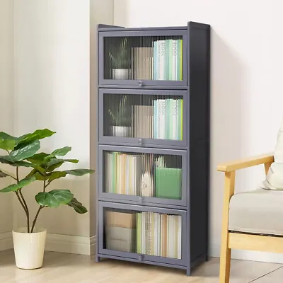 £48.95 • Buy Wooden Cupboard Cabinet Storage Shelving Rack Display Stand Bookshelf Chest Lids