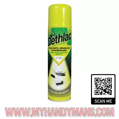 Dethlac Insect Killer Spray Kills Ants/spiders/cockroach & Woodlice • £69