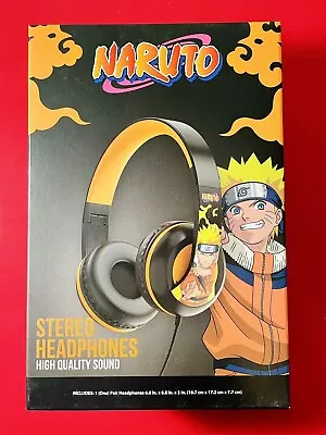 NARUTO Wired Stereo Headphones ~New In Box~ (High Quality Sound) Foldable/Kids • $17.99