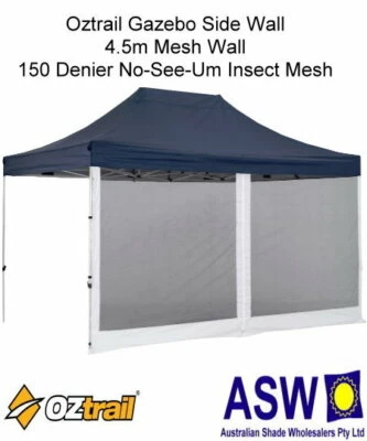 $52.50 • Buy 4.5m GAZEBO SIDE WALL Oztrail INSECT MESH Flyscreen 