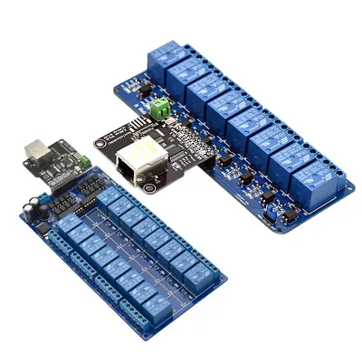 £39.07 • Buy Ethernet Control Module 8/16 Channel Relay Controller Board With RJ45 Interface