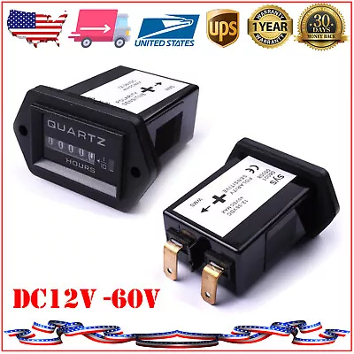 US DC 12-36V Hour Meter Hourmeter For Diesel Engine Generator Boat Motor Tractor • $14.81