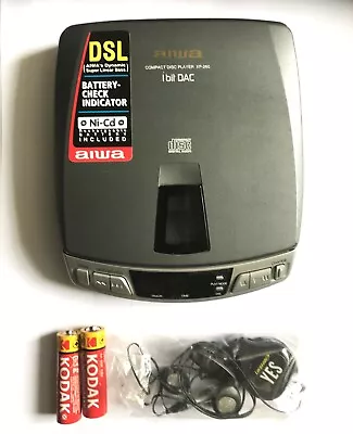 £22.99 • Buy Vintage Aiwa XP-260 Compact Disc Cd Player Fully Working Headphones +Batteries