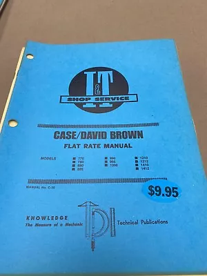 I & T Shop Service Manual Case David Brown 770-1412 • $15