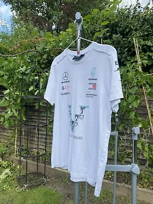 Mercedes F1 Racing Petronas World Champions White T Shirt • £12