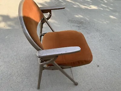 Vintage RARE 1940 Metal Folding Chair By American Seating Of Grand Rapids  • $135