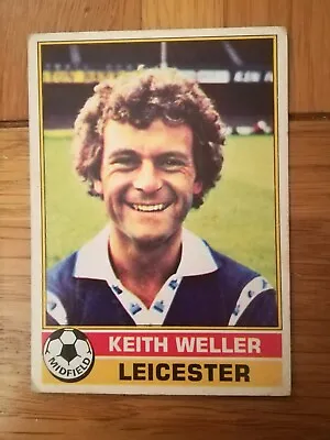 Topps Red Back Football Cards 1977 #170 Keith Weller - Leicester City • £1.49