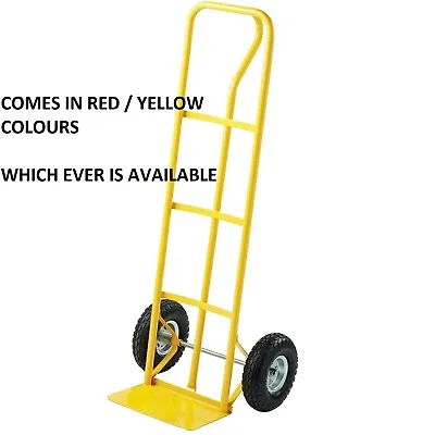 600lb Heavy Duty Sack Truck Industrial Hand Trolley With Pneumatic Tyre Wheel • £44.99