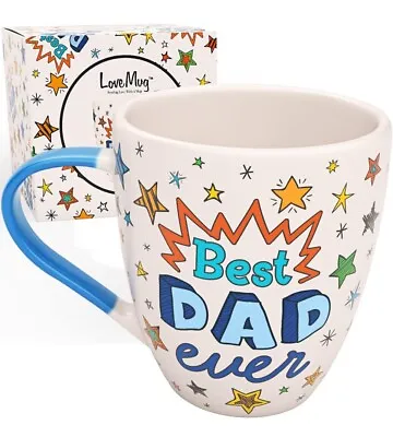 Best Dad Ever Mug Gift Present Birthday Present Fathers Day Free P&p RRP £13.99 • £7.95