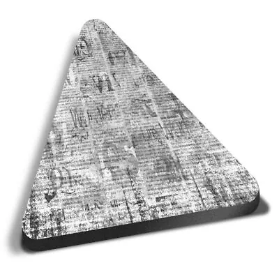 Triangle MDF Magnets - BW - Old Grunge Newspaper Urban #38480 • £4.99