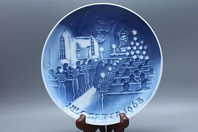 Vintage 1968 B & G Bing Grondahl Plate Jule After Christmas In Church • $10