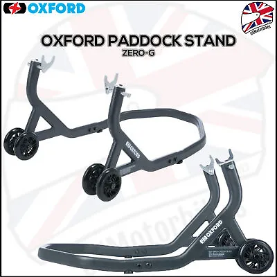 Oxford ZERO-G Rear Motorcycle Paddock Stand Universal Motorbike Heavy Duty Steel • $124.32