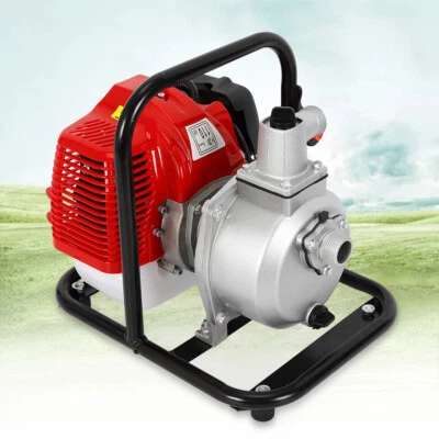 £100 • Buy 2 Stroke 1.7HP Gasoline Water Pump Gas-Powered Water Irrigation 43cc 1.7HP Pump