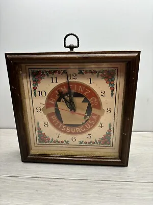 H.J. HEINZ Ketchup Advertising Wall Clock Keystone Pickling Preserving Works • $48.62