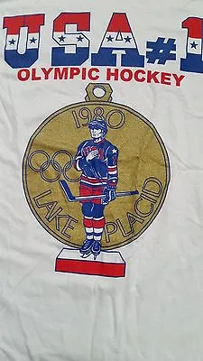 USA HOCKEY 1980  OLYMPICS LAKE PLACID USA # 1 MIRACLE ON ICE XL Herb Brooks  • $29.95