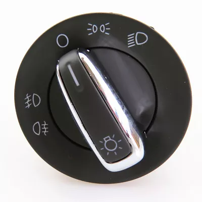 Chrome Headlight Fog Control Switch For VW Bora Beetle Golf Jetta MK4 Passat B5 • $19.31
