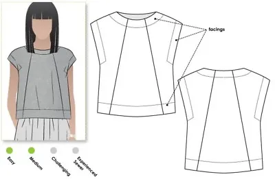 Style Arc Ladies Sewing Pattern Ethel Top (MLTW016S-M) • £14.99