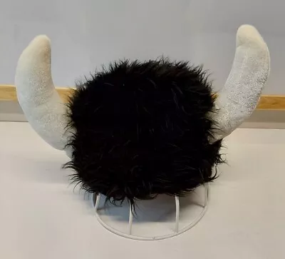 Viking Furry Helmet Hat Horns Horned Costume Prop Cosplay Medieval Soft NEW • $8.99