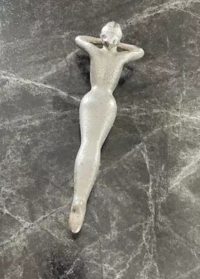 NASH Vintage 1950s Flying Nude GODDESS Woman Lady Chrome Car Hood Ornament  • $125