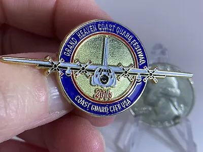 Military Memorabilia Grand Heaven Coast Guard Festival Vintage Tack Pin T-775 • $9.99