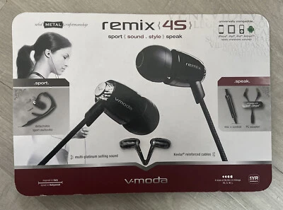 $34.99 • Buy V-MODA Remix 4S Sport Headphones