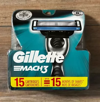 Gillette MACH3- 15 Cartridges~~Free Shipping!! • $21.50