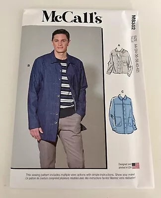 McCall’s Men’s Jacket Sewing Pattern No. M8352 • £14