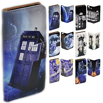 $13.98 • Buy For LG Series Mobile Phone - Police Box Theme Print Wallet Phone Case Cover