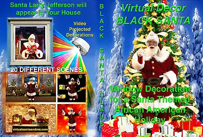 BLACK VIRTUAL SANTA AFRICAN AMERICAN SANTA LARRY JEFFERSON DVD By Jon Hyers • $29.95