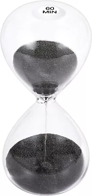 SuLiao Hourglass 60 Minute Sand Timer: 5.1 Inch Black Sand Clock Large Sand • $15.99